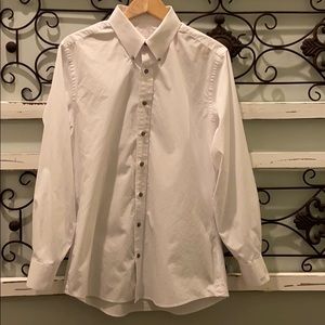Men’s White Custom Dress Shirt Sz 17-35